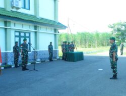 Kodim 1511/P. Moa Gelar Upacara Corps Raport Kenaikan Pangkat Bintara dan Tamtama