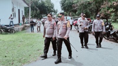 Kapolres Turun Langsung Amanakan Demo Mahasiswa GMNI di Kantor Bupati MBD