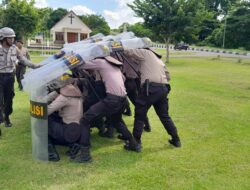 Sat Samapta Polres MBD, Gelar Latihan Dalmas Sebagai Upaya Atasi Gangguan Kamtibmas