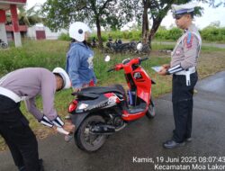 Satlantas Polres MBD Gelar Operasi Simpatik Salawaku 2025, Utamakan Keselamatan Pengendara