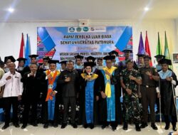 Dandim 1511/P. Moa Hadiri Wisuda PSDKU Unpatti