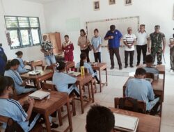 Dandim Pulau Moa Tinjau Program MBG Di SMP Negeri 1 PP Babar