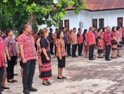 Pimpin Apel Akbar ASN MBD, Bupati Tegaskan Kewajiban Tenun Asli Daerah