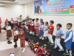 Gebyar TK Se-Kota Ambon Meriah, Ratusan Anak Tampil dalam Tiga Mata Lomba