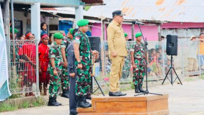 Bupati MBD Pimpin Penyambutan 529 Personel Yonif TP 913/Wadwana Sakti