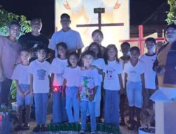 Antusias Sambut Paskah, Warga Unit Kerub Percantik Lingkungan dengan Taman dan Lampion