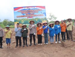 Polres MBD Tanam Jagung Bersama Secara Virtual dengan Kapolri