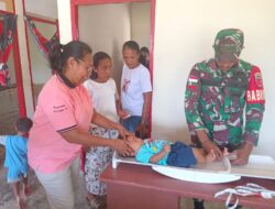 Babinsa Wulur Beri Pendampingan, Monitoring Penyelengara Posyandu Cegah Stunting