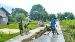 Satgas TMMD Rampungkan Jalan Rabat Beton di Desa Moain, Warga Nikmati Akses Baru