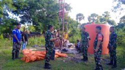 TMMD Pulau Moa Kebut Pembangunan Sumur Bor, Progres Capai 80 Persen