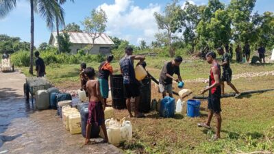 Pekerjaan Fisik TMMD Ke-128 di Desa Moain Telah Rampung