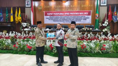 DPRD Maluku Gelar Paripurna,  Pertanggungjawaban APBD Kinerja Pemerintah Daerah