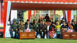 Wakil Dandim, Pasi OPS Kodim Moa Hadiri Peringati HUT Bhayangkara Ke-80