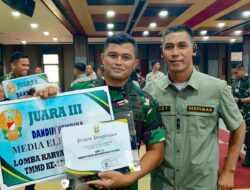 Kodim Moa Raih Juara III Lomba Karya TMMD Ke-128, Kategori Pembinaan Wartawan Media Elektronik