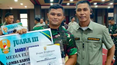 Kodim Moa Raih Juara III Lomba Karya TMMD Ke-128, Kategori Pembinaan Wartawan Media Elektronik