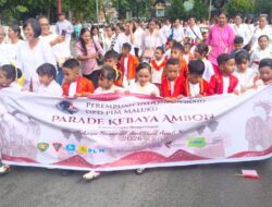 1.500 Anak PAUD Semarakkan Parade Kebaya Ambon, Lisa Wattimena Ajak Lestarikan Budaya Sejak Dini