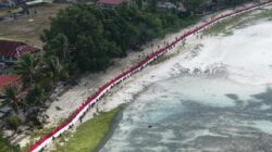 Merah Putih Membentang 500 Meter, Aboru Ciptakan Momen Bersejarah di HUT ke-81 RI
