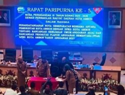 Pemkot dan DPRD Ambon Sepakati KUA-PPAS APBD 2027, Pendapatan Ditargetkan Rp1,134 Triliun