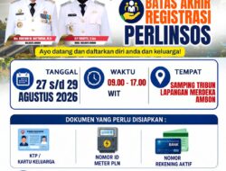 Pemkot Ambon Gelar Registrasi Perlinsos Serentak, Berlaku untuk Semua KK
