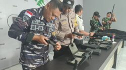 Perkuat Kesiapsiagaan, Rutan Ambon Lakukan Pemeliharaan Senjata Api dan Perkuat Sinergi TNI-Polri