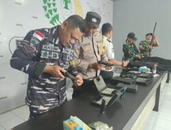 Perkuat Kesiapsiagaan, Rutan Ambon Lakukan Pemeliharaan Senjata Api dan Perkuat Sinergi TNI-Polri
