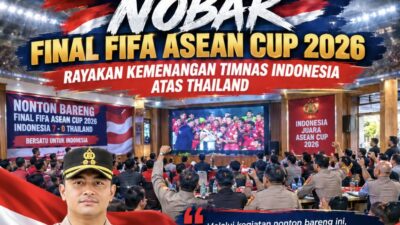 Nobar Final ASEAN Cup 2026, Kapolres MBD dan Warga Tiakur Rayakan Kemenangan Timnas Indonesia