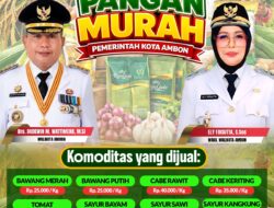 Pemkot Ambon Gelar Gerakan Pangan Murah 22 Oktober, Ini Daftar Harga Sembako